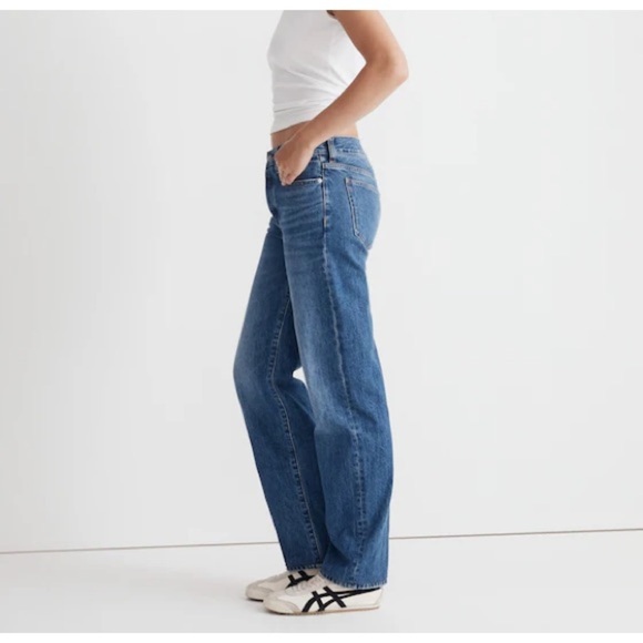 Madewell Low-Slung Straight Jeans Palmina Wash - Picture 2 of 10